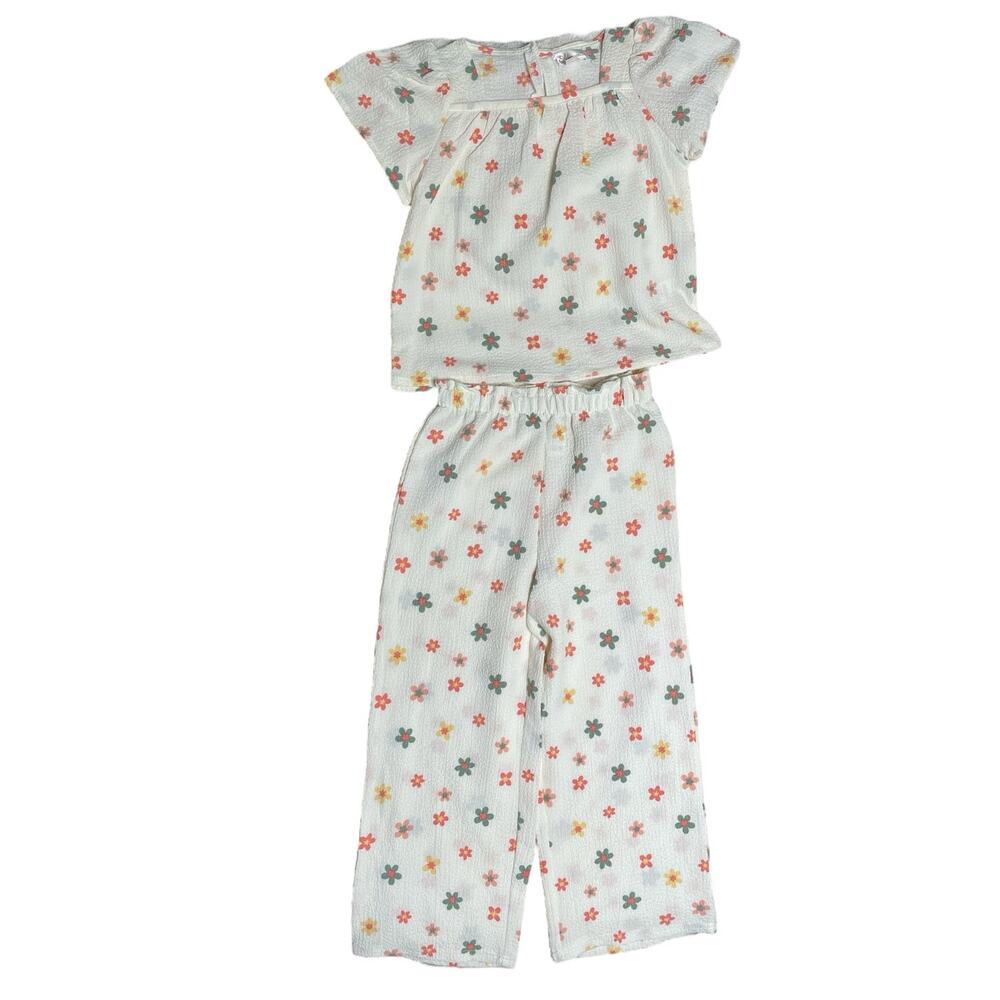 Nannette Floral 3 Piece Jacket Pant Set w/Bucket Hat size 6 - Picture 2 of 10